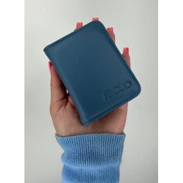 Imagem de Porta Cartão em Couro Legitimo C.54 Azul - RECUO FASHION BAG, Azul