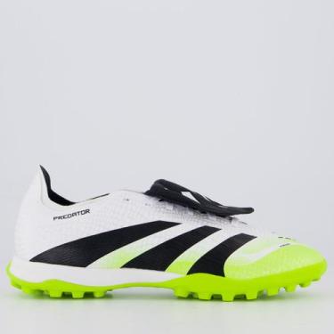 Imagem de Chuteira Adidas Predator League Lin Society Branca e Verde, 39