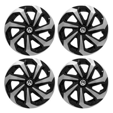 Imagem de Jogo Calota Esportiva Aro 13 Spider Black/Silver Volkswagen Gol Parati