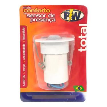 Imagem de Sensor De Presença Embutir Teto Bivolt Fotocélula Ajustavél - P W