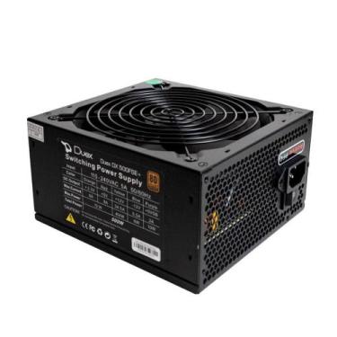 Imagem de Fonte ATX DX 500FSE+ 500W Modular 80 Plus Bronze PFC Ativo Preto Duex,