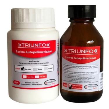 Imagem de Resina Acrílica Autopolimerizável Triunfo 80gr + 50ml