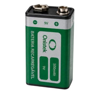 Imagem de Bateria 9V Recarregável USB Tipo C - Onistek