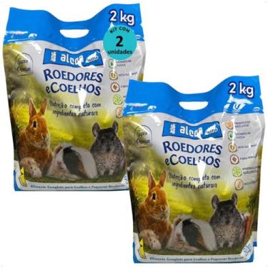 Imagem de Alcon club roedores e coelhos super premium 2kg kit com 2