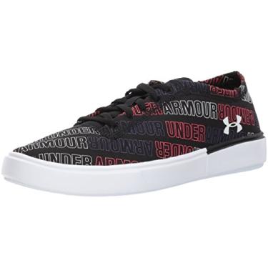 Imagem de Under Armour Tênis feminino Grade School Kickit2 Word Mark, Preto/branco, 18
