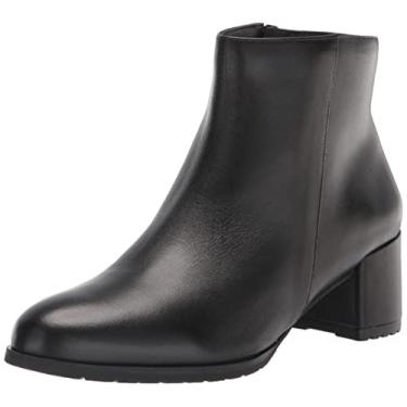 Imagem de Naturalizer Bota feminina cano curto, Couro Wp preto, 8.5 Wide