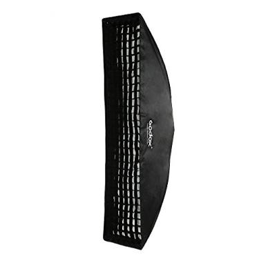 Imagem de Godox 12" x 47" 30 x 120 cm Honeycomb Grid softbox retangular para foto Strobe Studio Flash Softbox Bowens Mount