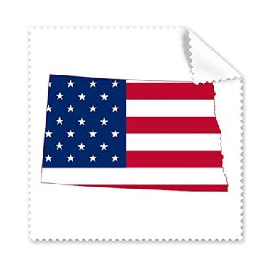 Imagem de Pano de limpeza de tela de telefone com mapa de estrelas da Dakota do Norte dos EUA, 5 peças