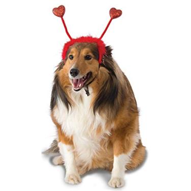 Imagem de Rubie's Fantasia de cachorro Bopper do Dia de São Patrício, Coração Vermelho Bopper - Pequeno/Médio