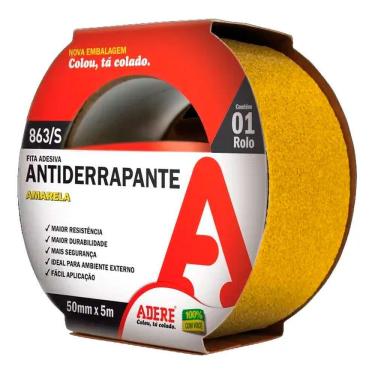 Imagem de Fita Antiderrapante Amarela Adere 50x05m