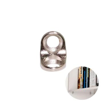 Imagem de Cantoneira Suporte Cadeirinha 13 x 13 Maciça Niquelada - Pacote com 100