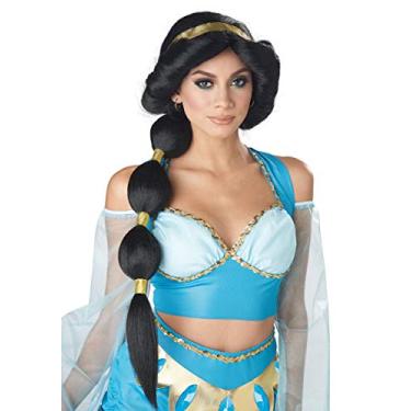 Imagem de California Costumes Peruca feminina princesa do deserto, Preto, tamanho nico