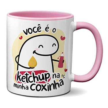 Imagem de Caneca Flork Namorados Você É O Ketchup Na Minha Coxinha (Rosa)