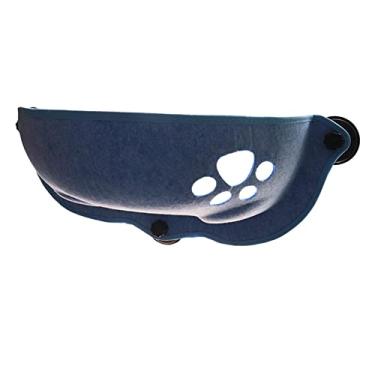 Imagem de Fenteer para com Almofada Kittty Poleiro para de Estimação para Prateleiras, Azul