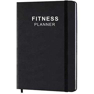 Imagem de Planejador de exercícios para mulheres e homens, agenda de exercícios de capa dura A5 para acompanhar a perda de peso, academia, progresso do fisiculturismo, saúde diária e bem-estar
