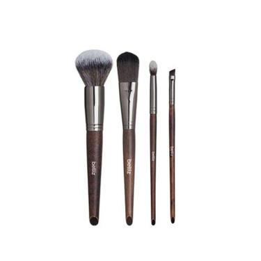 Imagem de Kit De Pinceis Belliz Wood Face 4 Pcs - 2327