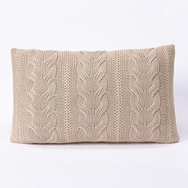 Imagem de Capa de Almofada Trico 60x40cm Sala Sofa Cama Tricot Viena