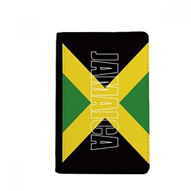 Imagem de Porta-passaporte com nome da bandeira do país da Jamaica Notecase Burse carteira porta-cartão, Multicolor