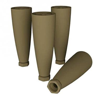 Imagem de Kit 4 Pés Cônicos para Cozinha Emily Henn Bronze