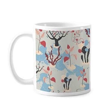 Imagem de Caneca de cerâmica com estampa de cacto do deserto Savanna Blue Trees