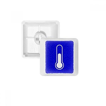 Imagem de Kit de atualização para jogos com teclado mecânico PBT da Temperature Blue Square Warning Mark