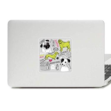 Imagem de Desenho de cachorro com estampa de ilustração de brinquedo decalque vinil paster laptop decoração PC