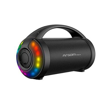 Imagem de Caixa de som radyon bate alto-falante bluetooth sem fio premium com luzes led ArgomTech Preta