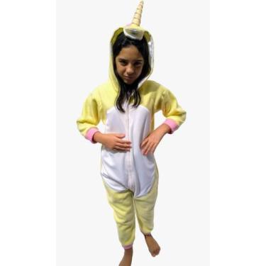Imagem de Fantasia Pijama Kigurum Soft Unicornio Amarelo - Especiais - Pieretti