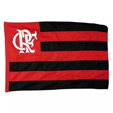 Imagem de Myflag Bandeira Flamengo Tradicional 1 Pano Vermelho Listrado com Diamante 0,64 x 0,45