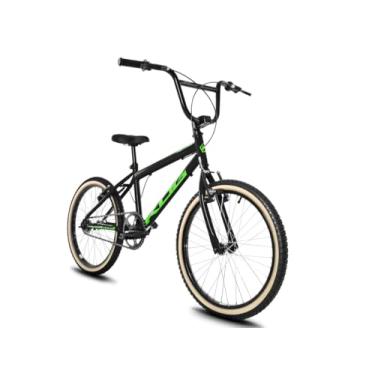 Imagem de Bicicleta Aro 20 Infantil KOG Cross BMX Alumínio Pneu Bege,Preto Verde