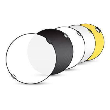 Imagem de Selens Refletor redondo portátil de 110 cm, com estojo de transporte para estúdio de fotografia e iluminação externa
