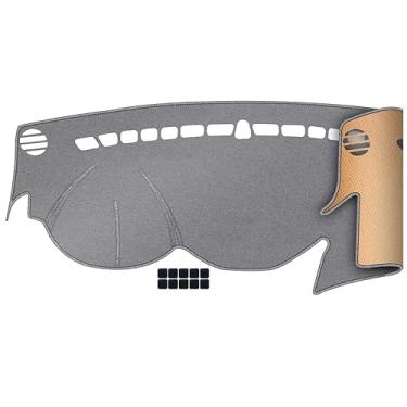 Imagem de QUYDDC Capa de painel Dacron atualizada adequada para Sonata 2011-2014 eficaz antirreflexo, reduz reflexo, proteção solar, à prova de poeira, absorção de umidade à prova de UV - cinza