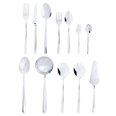 Imagem de Faqueiro 54 Peças de Aço Inox Dourado com Caixa Litografada Viena - Wolff