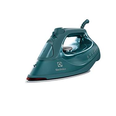 Imagem de Ferro de passar seco e vapor Electrolux Antiaderente base cerâmica vapor vertical extra 1200W Verde Escuro (ESI80) 127v