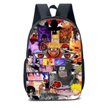 Imagem de MOCHILA ESCOLA INFANTIL JUVENIL ANIME NARUTO E AMIGOS-Unissex