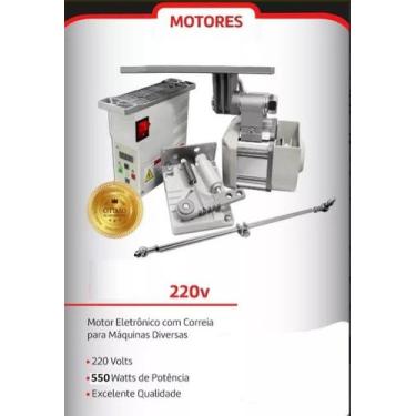 Imagem de Servo Motor Eletrônico Reta Overlock Galoneira - Lanmax, Bege, 110V