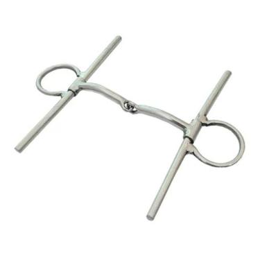 Imagem de Freio Bridão Inox Bocal Partido Para Cavalo - Selaria Master 