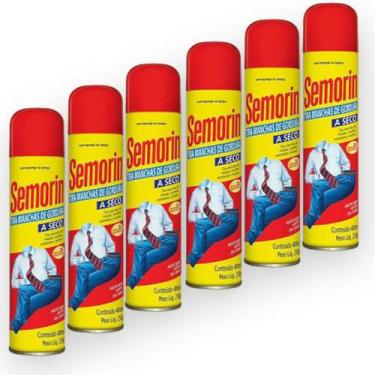 Imagem de Kit 6un semorin tira manchas de gordura a seco grande 400ml
