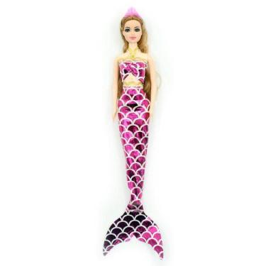 Imagem de Dream Doll Boneca Sereia - Fashion Doll Rosa - Candide