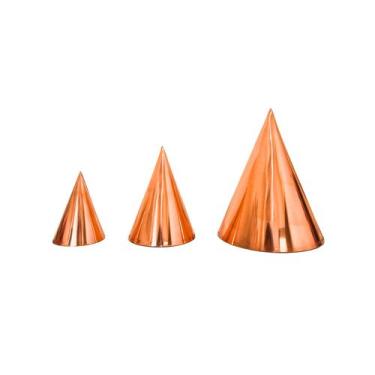 Imagem de Trio Cone de Cobre 7cm 10cm e 14cm Radiestesia P M e G - IMPÉRIO DO CO