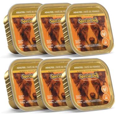 Imagem de Kit 6 Rações Special Dog Patê Cães Adultos Frango 150g