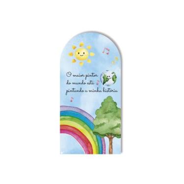 Imagem de Painel de Tecido Sublimado Vertical O maior pintor do mundo Aquarela 2