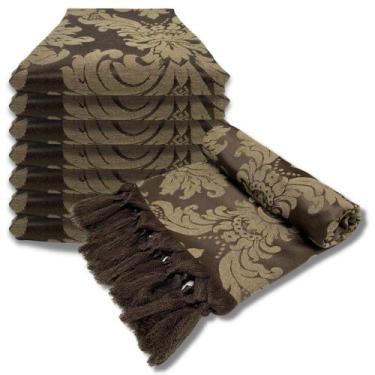 Imagem de Manta Xale Para Sofá Decorativa Jacquard Medalhão Dupla Face - MUMUDEC