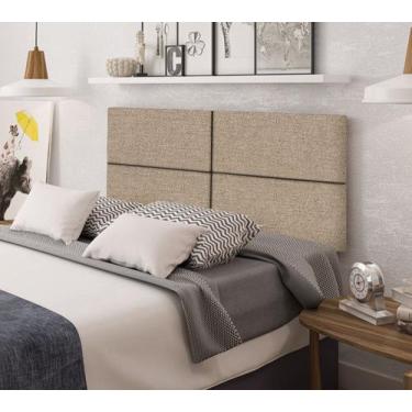 Imagem de Cabeceira Estofada Para Cama De Casal 004 Dobrável Produzida Em MDF/MD