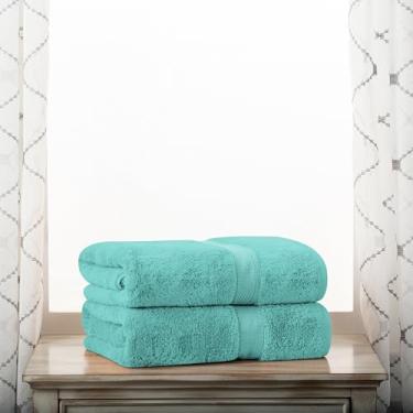 Imagem de Superior Madison Toalhas de banho de algodão egípcio, toalha de luxo ultra macia, essenciais de pelúcia grossa, peso pesado absorvente, hotel, resort, spa, piscina, banheiro doméstico, básico de
