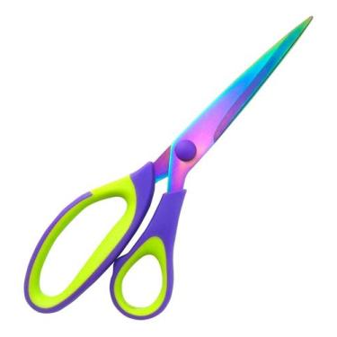 Imagem de Tesoura Titânio 21,5cm Patchwork Scrapbook Artesanatos 8,5 - Lanmax, C