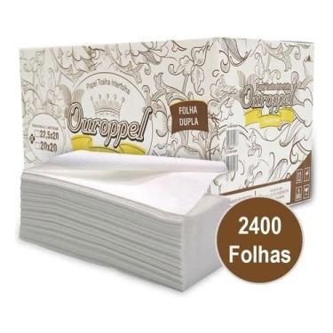 Imagem de Papel Toalha Interfolha  Folha Dupla Supreme Ouroppel Caixa C/ 2400 Fo