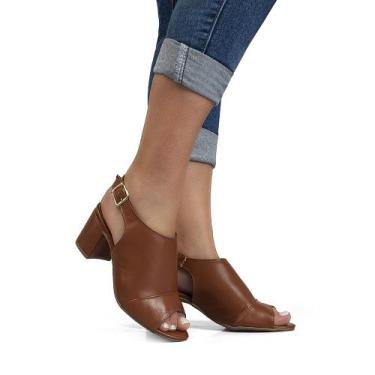 Imagem de Tamanco Feminino Salto 6cm Sandália Botinha Bota Dia a Dia Cores JCL S