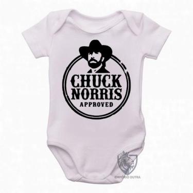 Imagem de body nenê criança roupa bebê Chuck Norris Caubói - Empório Dutra, GG  