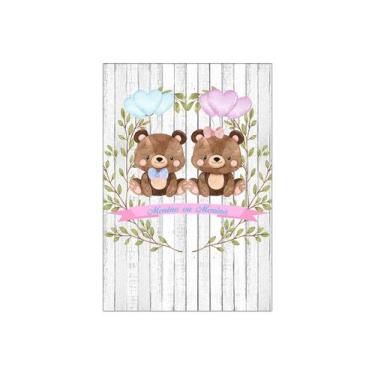 Imagem de Painel De Festa Vertical 1,50 x 2,20 - Bosque Cute Folhas Revelação 00